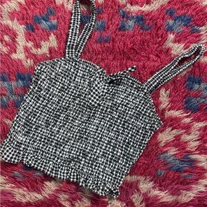 Nameless Black and White Gingham Camisole